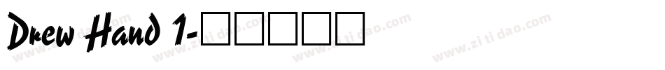 Drew Hand 1字体转换